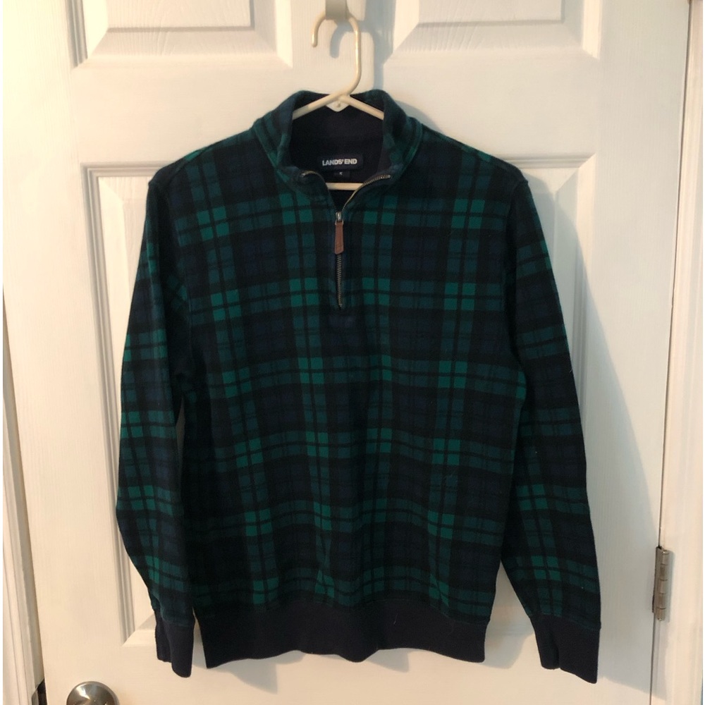 Lands’ End Plaid Sweater